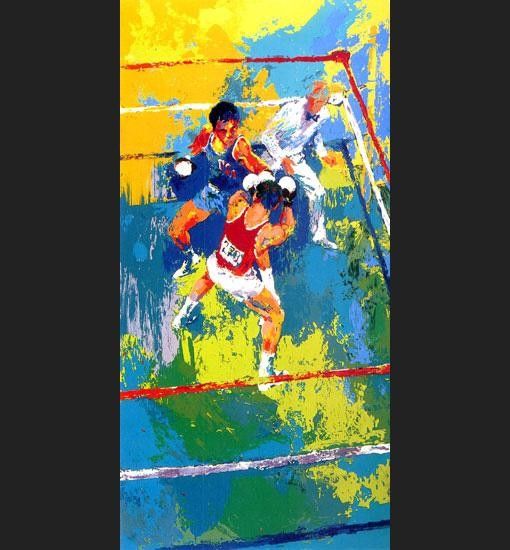 Leroy Neiman Olympic Boxing Moscow 1980